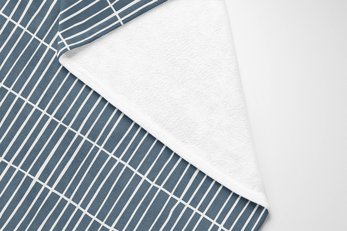 Snow Fence Velveteen Fleece Blanket