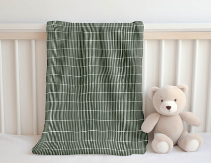 Snow Fence Velveteen Fleece Blanket