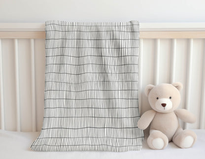 Snow Fence Velveteen Fleece Blanket