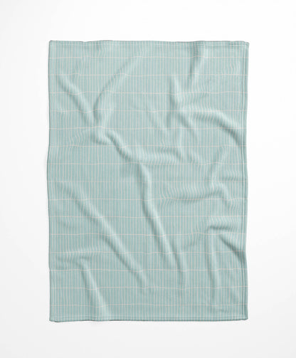 Snow Fence Velveteen Fleece Blanket