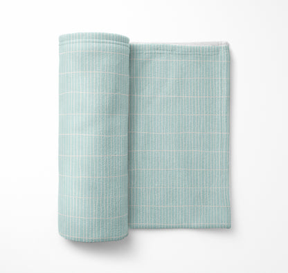Snow Fence Velveteen Fleece Blanket