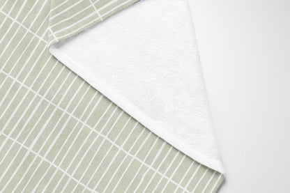 Snow Fence Velveteen Fleece Blanket