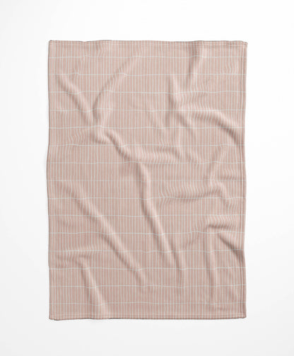 Snow Fence Velveteen Fleece Blanket