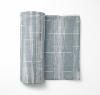 Snow Fence Velveteen Fleece Blanket