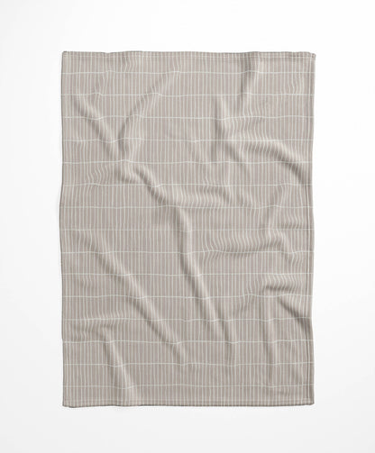 Snow Fence Velveteen Fleece Blanket