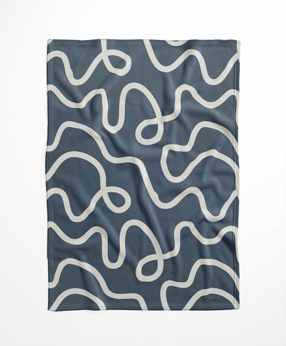 Squig Velveteen Fleece Blanket