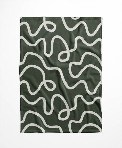 Squig Velveteen Fleece Blanket