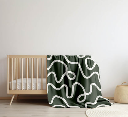 Squig Velveteen Fleece Blanket
