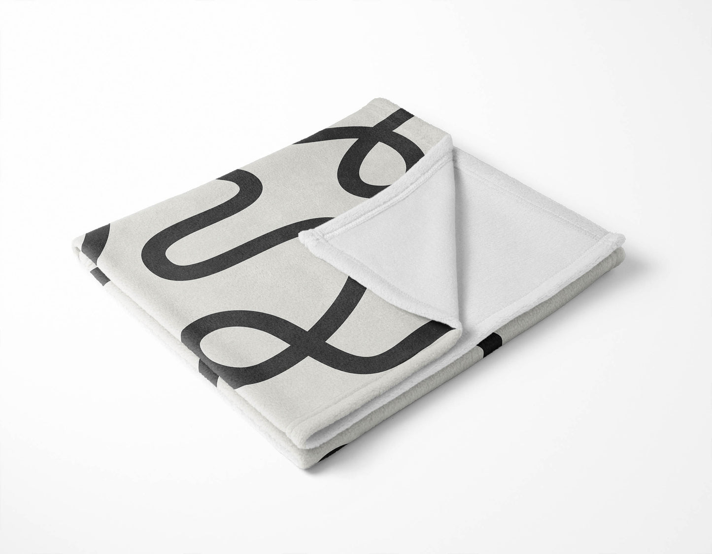Squig Velveteen Fleece Blanket