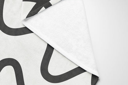 Squig Velveteen Fleece Blanket