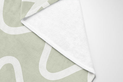 Squig Velveteen Fleece Blanket