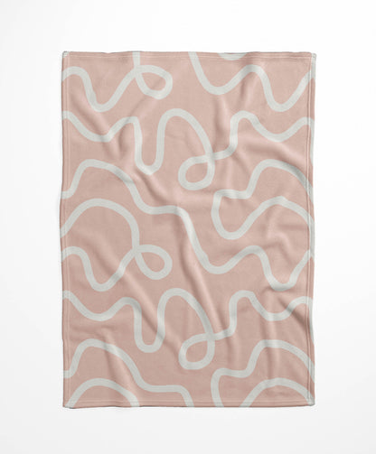 Squig Velveteen Fleece Blanket