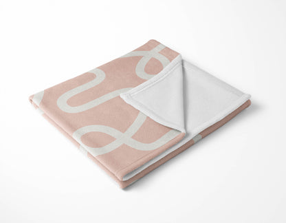 Squig Velveteen Fleece Blanket