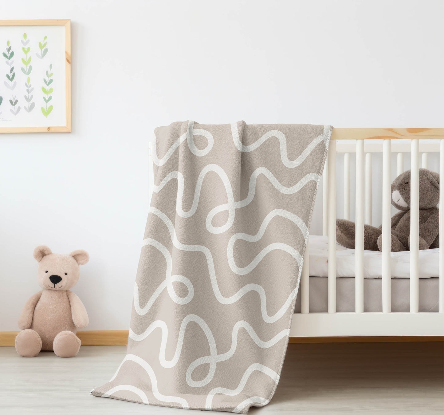 Squig Velveteen Fleece Blanket