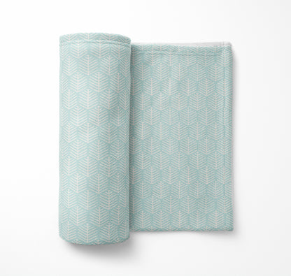 Stitch Patch Velveteen Fleece Blanket