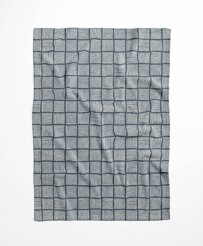 Tally Blocks Velveteen Fleece Blanket