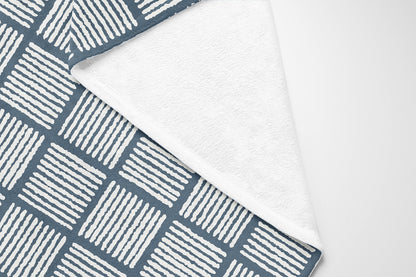 Tally Blocks Velveteen Fleece Blanket
