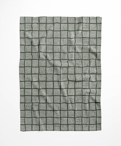 Tally Blocks Velveteen Fleece Blanket