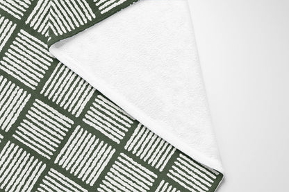 Tally Blocks Velveteen Fleece Blanket