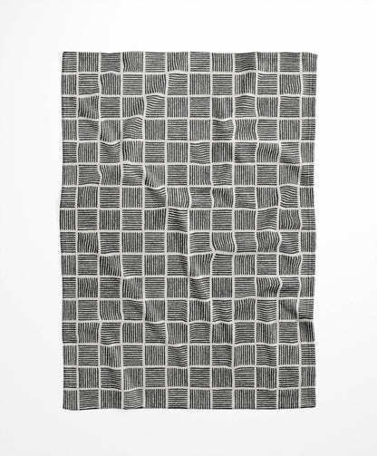 Tally Blocks Velveteen Fleece Blanket