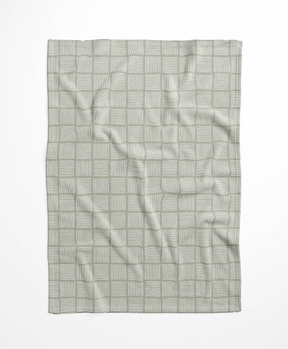 Tally Blocks Velveteen Fleece Blanket