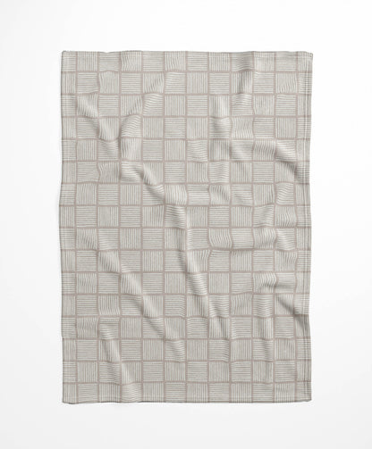 Tally Blocks Velveteen Fleece Blanket