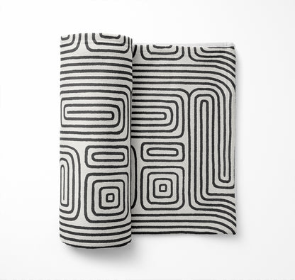 Timeless Walk Velveteen Fleece Blanket