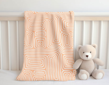 Timeless Walk Velveteen Fleece Blanket