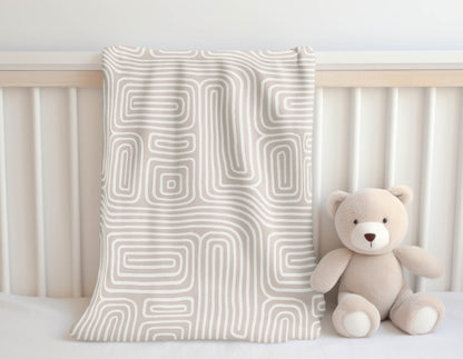 Timeless Walk Velveteen Fleece Blanket