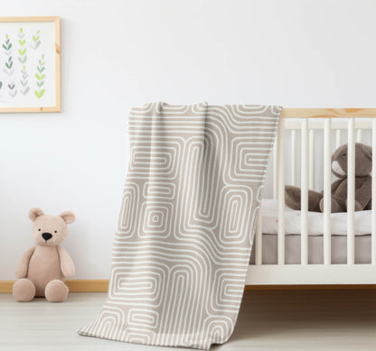 Timeless Walk Velveteen Fleece Blanket