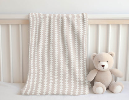 Tribal Arrows Velveteen Fleece Blanket
