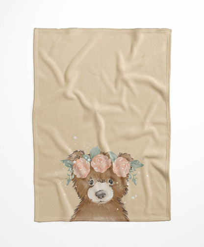 Bearly Velveteen Fleece Blanket