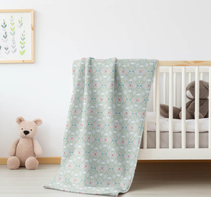 Bees & Butterflies Velveteen Fleece Blanket