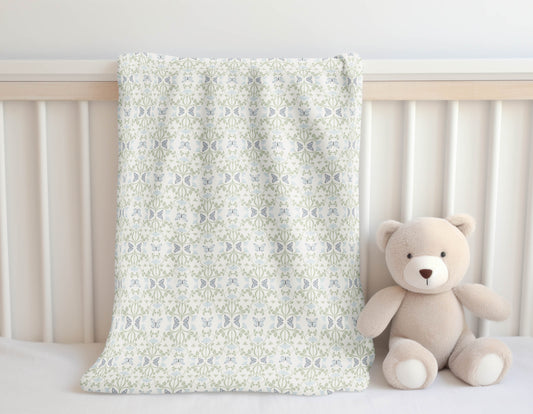 Bees & Butterflies Velveteen Fleece Blanket