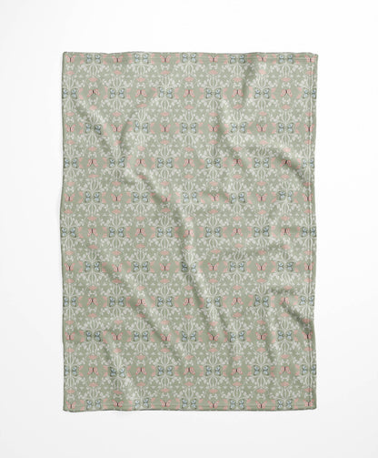 Bees & Butterflies Velveteen Fleece Blanket