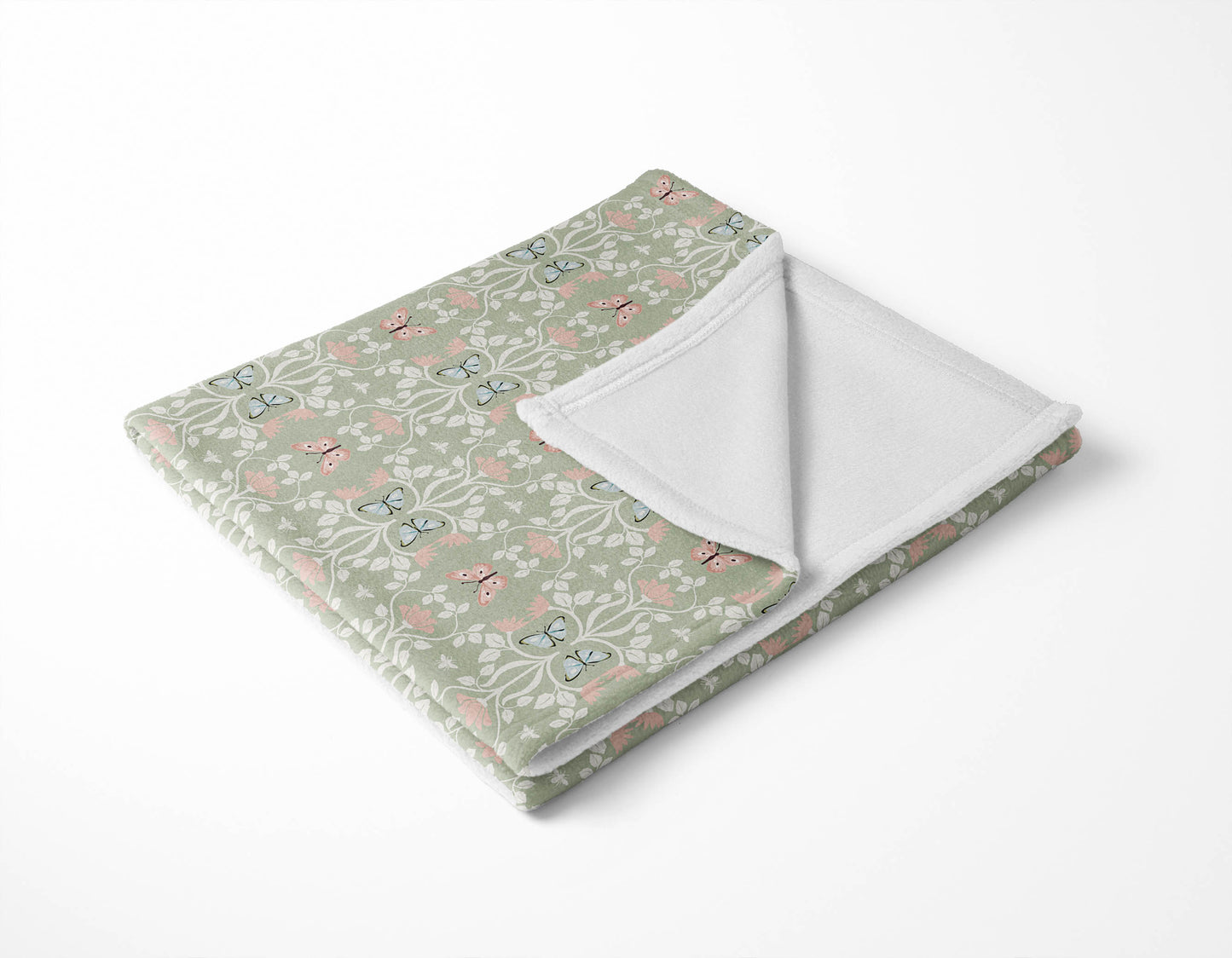 Bees & Butterflies Velveteen Fleece Blanket