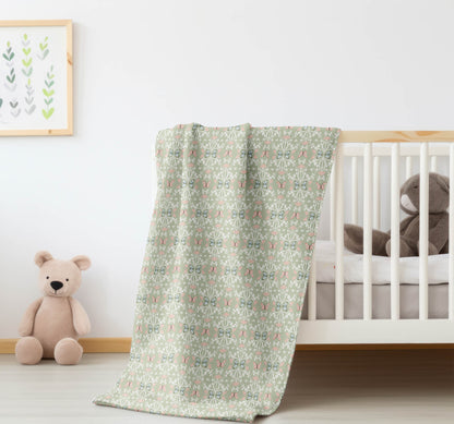 Bees & Butterflies Velveteen Fleece Blanket