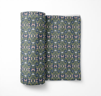 Bees & Butterflies Velveteen Fleece Blanket