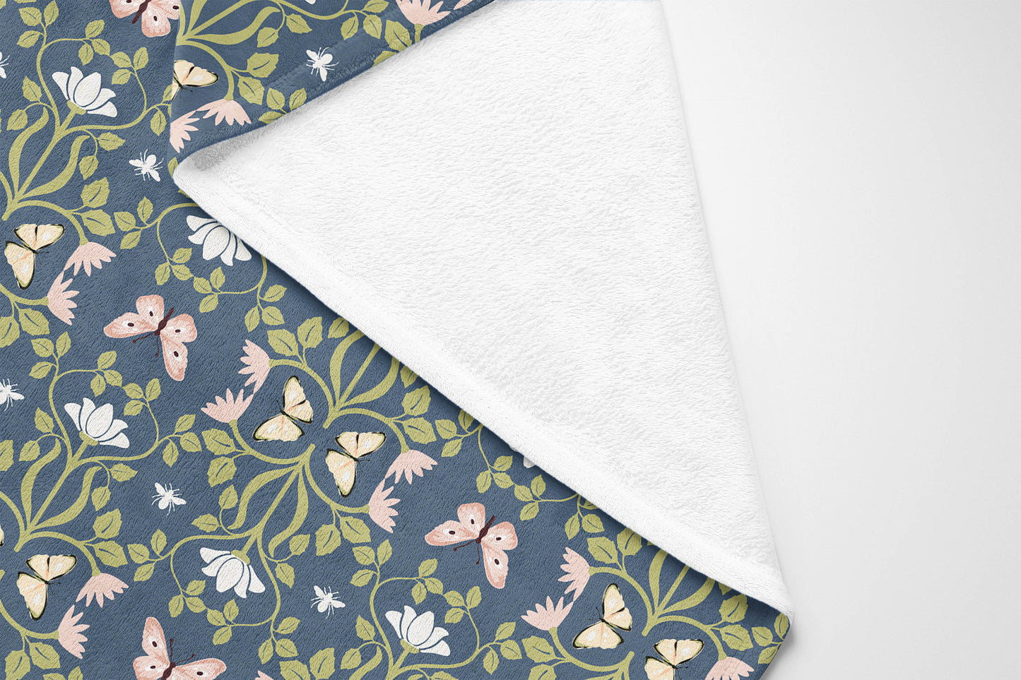 Bees & Butterflies Velveteen Fleece Blanket