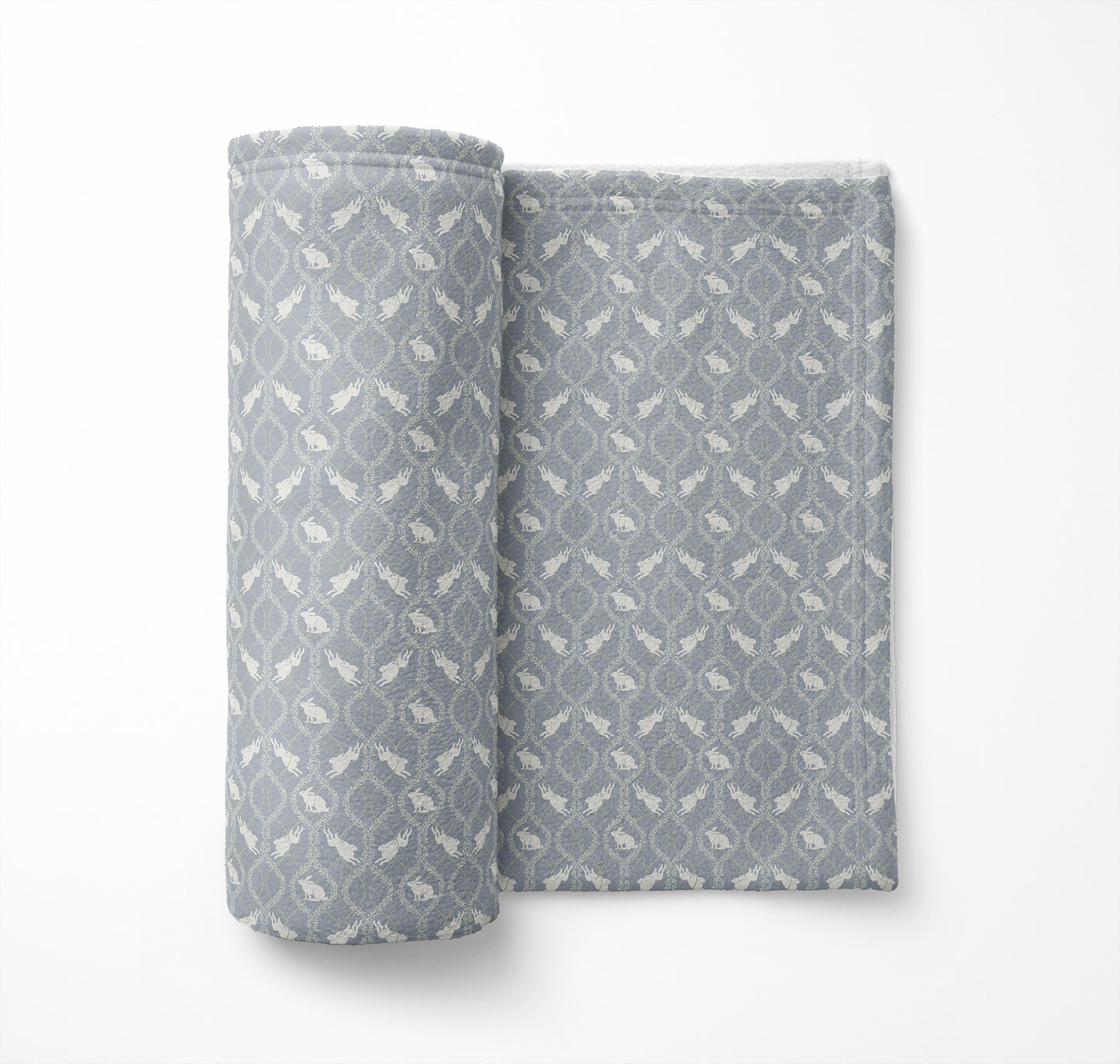 Nantucket Bunny Velveteen Fleece Blanket