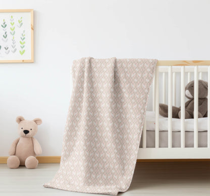 Nantucket Bunny Velveteen Fleece Blanket