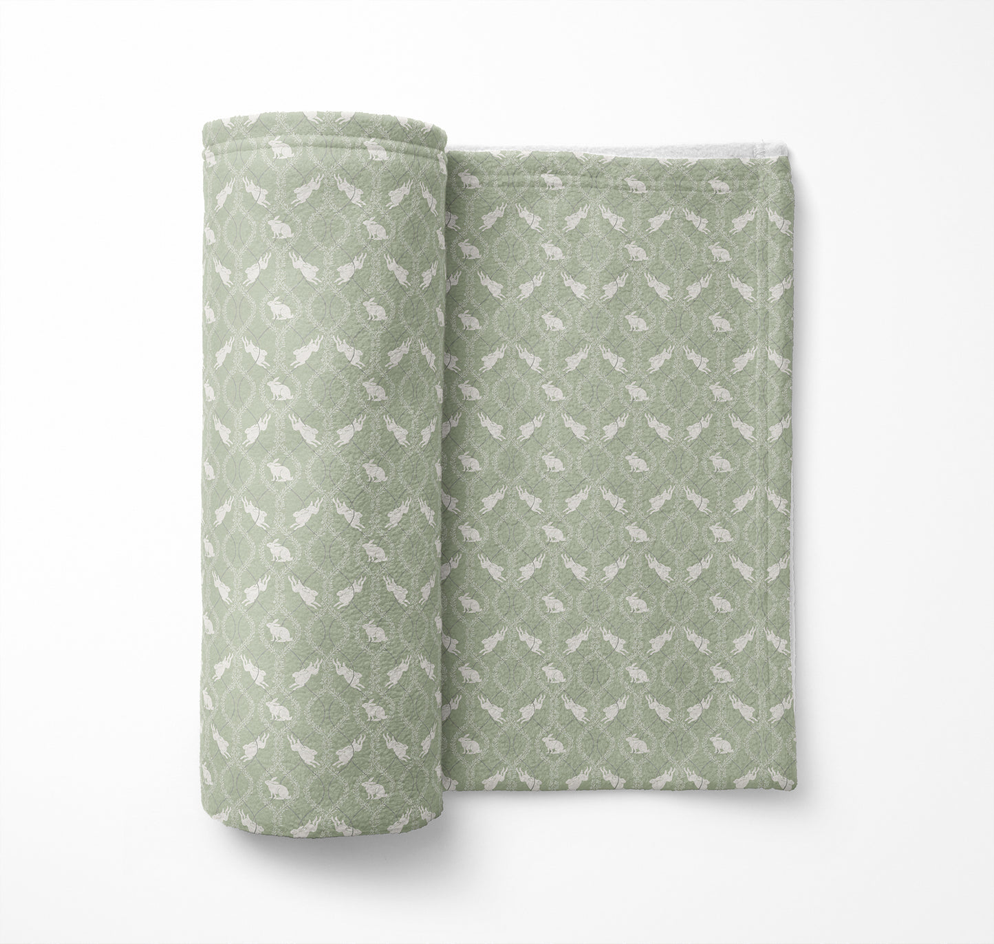 Nantucket Bunny Velveteen Fleece Blanket