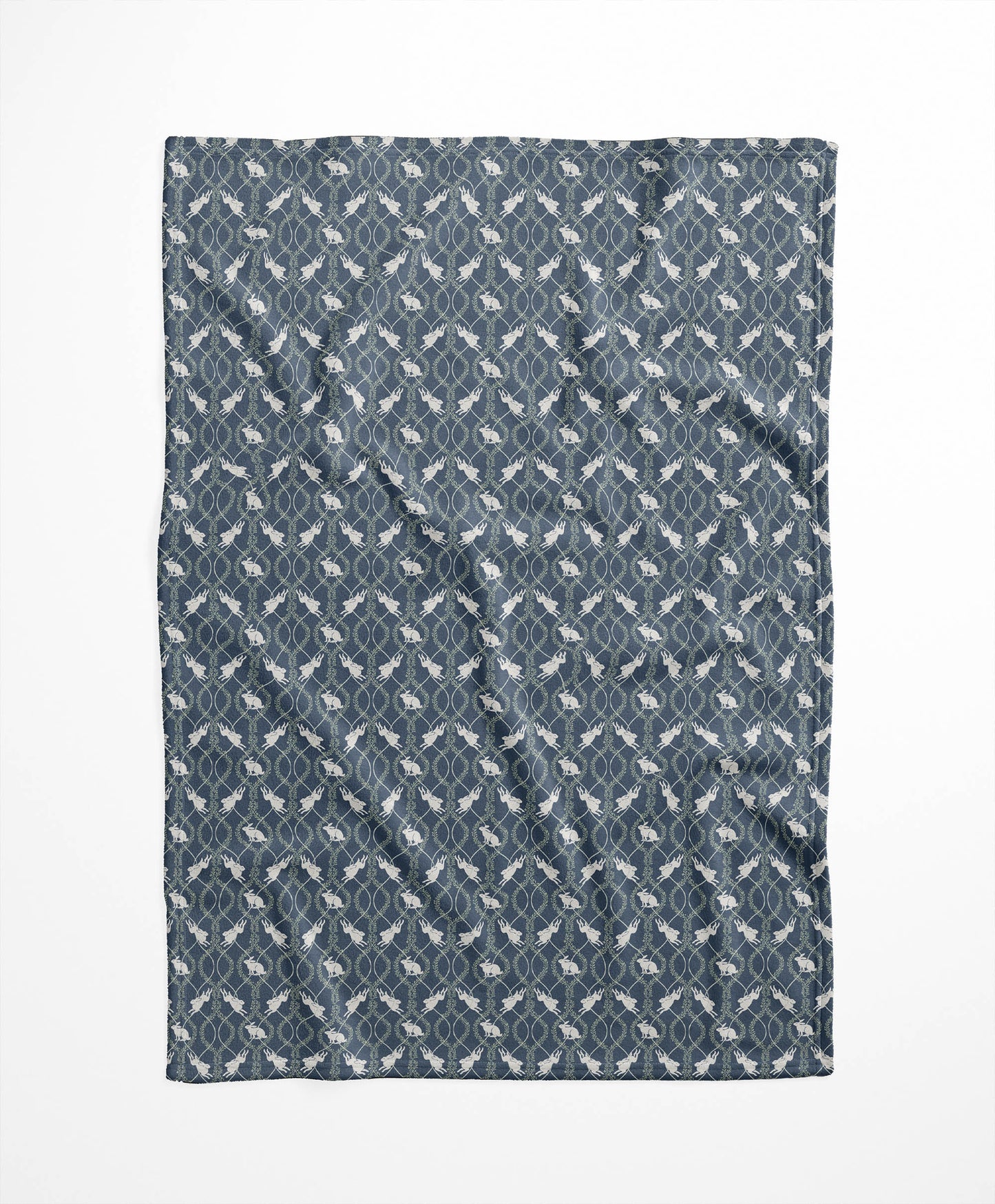 Nantucket Bunny Velveteen Fleece Blanket