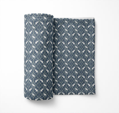 Nantucket Bunny Velveteen Fleece Blanket