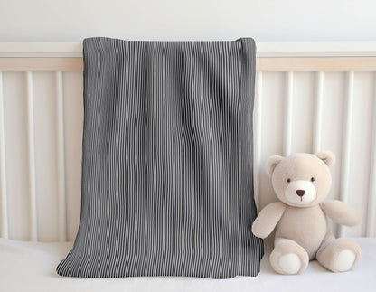 Random Stripes Velveteen Fleece Blanket