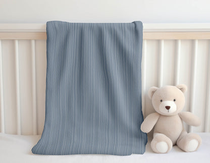 Random Stripes Velveteen Fleece Blanket
