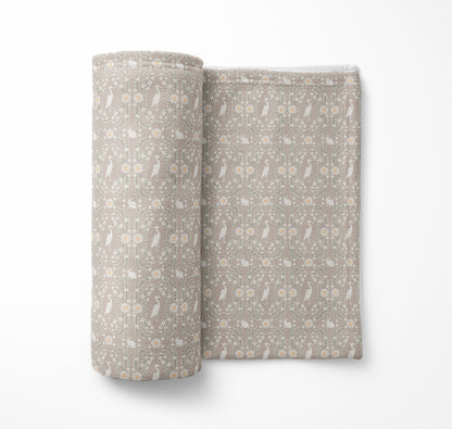 Storks & Bunnies Velveteen Fleece Blanket