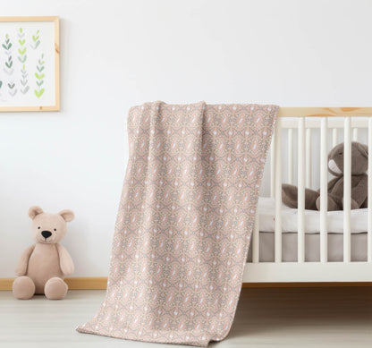 Storks & Bunnies Velveteen Fleece Blanket